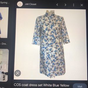 COS Shift Dress. Above knee. Collar and 4button neckline. NWT. So. 4